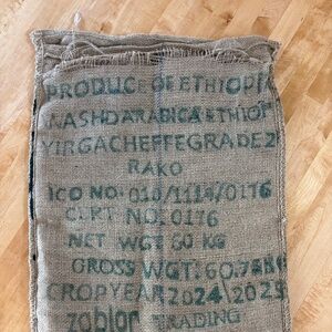 Coffee Bean Burlap Jute Sack 41"x26"